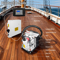 Climatisation marine Puremind 12000BTU 220V refroidie à l'eau de mer, auto-contenue, cycle inversé, chauffage et refroidissement pour bateau et yacht