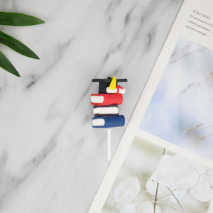Polymer Clay Teacher Figurines Male And Female Book Ornaments Cake Toppers Graduation Decorations Handmade Soft Rubber - Product Image 4