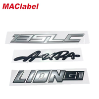 Autocollants flexibles plaqués or électrolytiquement, lettres 3D personnalisées pour calandre de voiture, emblèmes de voiture, logo personnalisé