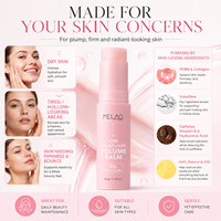 Baume multi-usages repulpant OEM PDRN au collagène rose pour le visage et le corps, idéal pour les cernes, le cou, le front, les rides du sourire et les lèvres