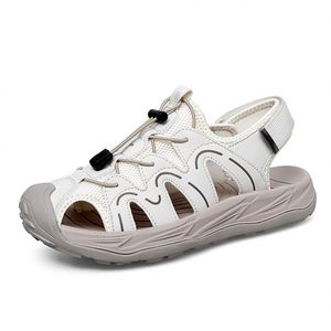 Sandalias Deportivas de Cuero para Hombre para Exteriores |   Zapatos de Senderismo y Vadeo de Talla Grande para Verano |   Sandalias de Playa Duraderas y Antideslizantes para Hombre - Product Image 2