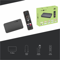 Expédié de France LEMON TV BoX Interface RJ45 10M/100M Adaptatif Android 10 Affichage 4K Décodeur 2 Go RAM 8 Go ROM Double Wi-Fi BT