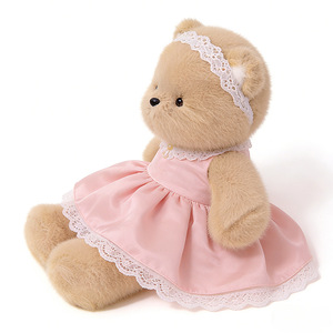 Oso de Peluche Suave con Falda, Oso de Peluche Marrón Personalizado, Oso de Peluche con Diadema Personalizable - Product Image 3