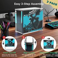 Boîte de présentation magnétique transparente en acrylique pour Pokémon ETB Elite Trainer Box, anti-poussière, pour cartes à collectionner, support de présentation pour boîte de boosters