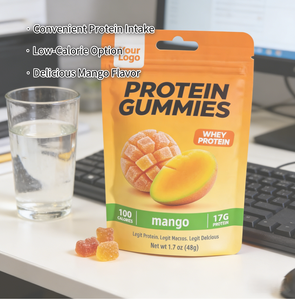Gummies protéinés au mangue de marque privée – Snack naturel riche en protéines pour la récupération musculaire des adultes - Product Image 3