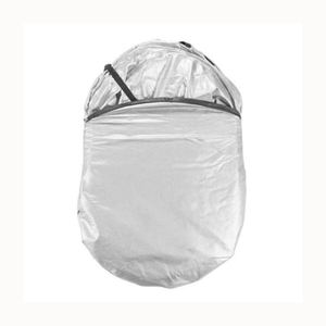 핫 세일 튼튼한 실버 폴리에스터 두 라운드 UV 광선 태양 열 보호 접이식 디자인 자동차 전면 창 차양 - Product Image 6