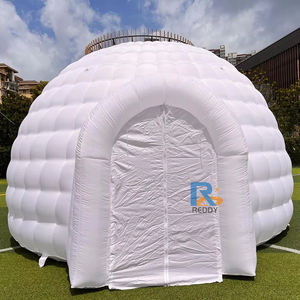 Tienda de cúpula iglú inflable Oxford blanca de configuración rápida grande plegable con soplador para exteriores - Product Image 2