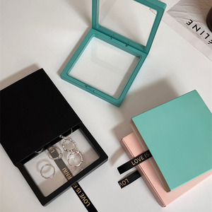 Jewelry Storage <b>Box</b> Floating Design Anti Oxidation PE Film Necklace Earring Ring Drawer Style Packaging <b>Gift</b> <b>Box</b> - Product Image 1