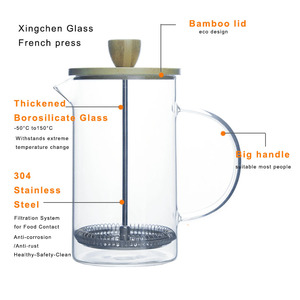 Cafetera <span class=keywords><strong>Francesa</strong></span> de Acero Inoxidable 304 con Filtro, <span class=keywords><strong>Prensa</strong></span> <span class=keywords><strong>Francesa</strong></span> con Tapa, Hecha a Mano, Color Ámbar, para Gimnasio - Product Image 6