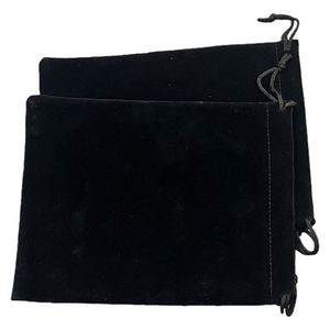 Bolsas de Terciopelo con Cordón para Regalo, Personalizadas con Logotipo, Color Negro, para Guardar Joyas - Product Image 4