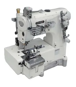 Máquina de fabricação de agulhas kansai, máquina de cobertura de fundo liso e 2 agulhas
