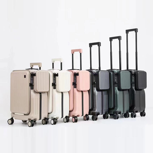 <span class=keywords><strong>Valise</strong></span> à roulettes de cabine séparée à accès rapide, boîte à documents de bureau portable en aluminium haut de gamme de 20 pouces - Product Image 6