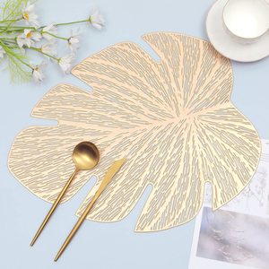 Napperon Moderne Simple Style Occidental <span class=keywords><strong>Feuille</strong></span> <span class=keywords><strong>de</strong></span> <span class=keywords><strong>Bananier</strong></span> en PVC, Décoration <span class=keywords><strong>de</strong></span> <span class=keywords><strong>Table</strong></span> <span class=keywords><strong>de</strong></span> Restaurant, Antidérapant et Lavable pour Cuisine - Product Image 5