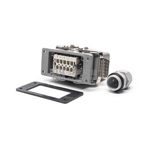 Connecteur électrique robuste M20 Ip68 Boîte <span class=keywords><strong>de</strong></span> <span class=keywords><strong>jonction</strong></span> HDC-HE-010 10pin Type d'amarrage mâle et femelle - Product Image 2