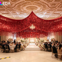 Rideau de plafond à sequins LEDA pour mariage, toile de fond suspendue scintillante personnalisée pour la décoration de banquets, événements et fêtes