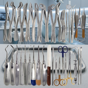 Kit d'instruments chirurgicaux dentaires professionnels en acier inoxydable BK Industries, 86 pièces : forceps, élévateurs, détartreurs, miroir - Product Image 6