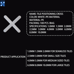 Miếng Đệm Gạch Chữ Thập Hệ Thống San Lấp Gạch Tái Sử Dụng Đế Gạch Chữ Thập - Product Image 3