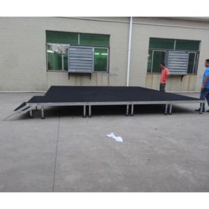 Scène de spectacle portable en aluminium, montage facile, surface antidérapante, hauteur réglable pour événements en extérieur et en intérieur - Product Image 4