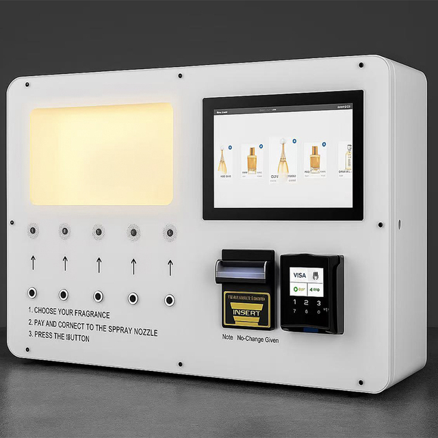 24/7 Automatic Wall Mounted Retail Perfume Vending Machine Smart Fragrance Dispenser for Hotels