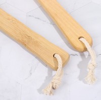 Brosse exfoliante pour peau sèche en poils naturels, manche long, pour le dos, la douche, le corps, la cellulite, le massage lymphatique