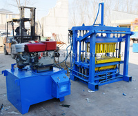 QT4-40 Alibaba Golden Fournisseur Moteur Diesel Ciment Béton Bloc Et Brique Faisant La Machine