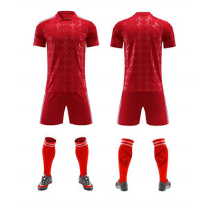 Ensemble de maillots de football personnalisés de haute qualité pour adultes, respirant, séchage rapide, découpe automatisée, pour l'entraînement et les sports de club - Product Image 1