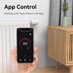 Tuya nouveau Zigbee 3.0 sans fil 4G LED numérique Smart Home TRV <span class=keywords><strong>radiateur</strong></span> <span class=keywords><strong>avec</strong></span> 7 jours Thermostat programmable - Product Image 4