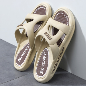New Design Pvc Cushioning Home <strong>Slippers</strong> Non-Slip Sandals Summer Beach Thick Sole <strong>Slippers</strong> for Men Sandals - Product Image 2
