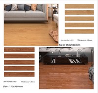 Revêtement de sol SPC en pierre-plastique, type clic, pour usage domestique, 5 mm, style carrelage, pose directe, imperméable, antidérapant, ignifuge