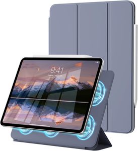 Funda de Cuero PU Ligera con Fijación Magnética y Soporte Tríptico Bidireccional para iPad 11 A16/10.ª Generación con Función de Activación/Suspensión Automática - Product Image 1
