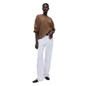 Autumn Winter Embroidered <strong>Knit</strong> Sweater 100% Woolen Cotton Vintage Style Shirt Dress for Men and Women Warm Cardigan <strong>Knit</strong> Sweater - Product Image 2