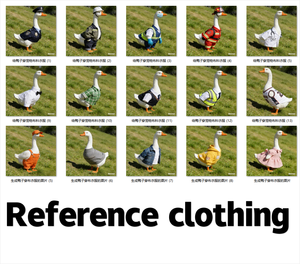 تماثيل راتنجية على شكل إوزة بيضاء بطول 25 و15 و6 بوصات، قابلة للتغيير وارتداء ملابس مختلفة، للديكور - Product Image 6