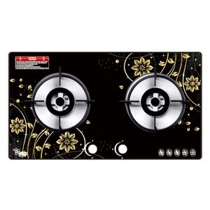 8mm Cuisine Maison Table Tops Cuisinière À Gaz 2 Brûleurs <span class=keywords><strong>Plaque</strong></span> Verre Trempé - Product Image 1