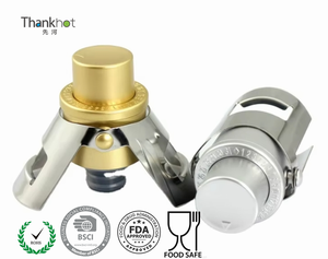 Vacare Eco-Friendly Stainless Steel Camping Vacuum <b>Bottle</b> Reusable <b>Stopper</b> for Sparkling Wine Custom Logo Drinkware Accessory - Product Image 3