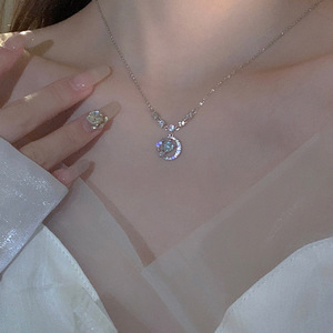 Collare De <span class=keywords><strong>Luna</strong></span> elegante donna strass moda girocollo diamante cuore stella <span class=keywords><strong>Luna</strong></span> <span class=keywords><strong>collana</strong></span> pendente per il regalo della ragazza - Product Image 5