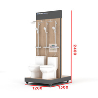 Présentoirs de Robinets Modernes Personnalisables en Gros, Mobiles, Double Face, Antirouille, pour Supports Métalliques de Matériaux de Construction