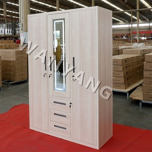 <span class=keywords><strong>Armoire</strong></span> de rangement moderne personnalisée avec éclairage LED, en bois imprimé et acier, pour chambre à coucher, avec portes vitrées - Product Image 1