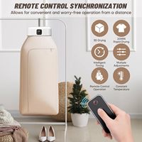 Séchoir à linge électrique portable compact avec contrôle par minuterie et sac de séchage intégré