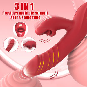 Großhandel Klitoris-Stimulator Vibratoren mit 10 Vibrations- & Stoßmodi und Leckzunge Sexspielzeuge - Product Image 2