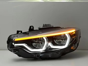 Nuovi Fari Anteriori a LED per <span class=keywords><strong>Serie</strong></span> 4 F32/F36/F82 2013-2019, Stile Laser Esagonale DRL 6000K con Accento Blu, Plug & Play - Product Image 3