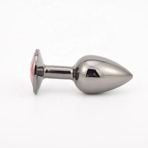 Schwarzer Metall <span class=keywords><strong>Anal</strong></span> <span class=keywords><strong>Plug</strong></span> glatter Schmuck erotische Kugel Vibrator Metall Gesäß privaten Ball <span class=keywords><strong>Plug</strong></span> - Product Image 2
