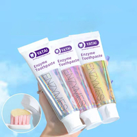 Fabricant personnalisé nouveau dentifrice de blanchiment des dents couleur fruit enzyme élimination des taches dentifrice