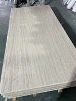 4x8ft 3mm Feuilles de plastique imperméables Plaque de marbre Or blanc Uv Pvc Panneau mural en marbre pour meubler