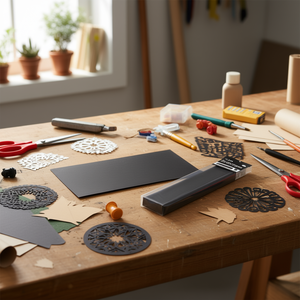 Carta Crespa Ilan 50x200 Cm Nera Per Lavori Artigianali - Product Image 1