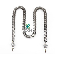 Chauffe-air tubulaire à ailettes en acier inoxydable haute température ZXH, fil de résistance, longue durée de vie, 110V-415V pour usage intensif