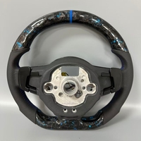 Nouveau volant sport en cuir et fibre de carbone avec LED pour modèles Volkswagen MK7 MK6 Golf7 Polo CC Jetta Tiguan GTI R Golf 7.5