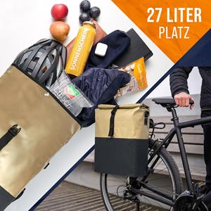 Zaino da Bicicletta 3-in-1 in PVC Impermeabile [27L] con Scomparto per Laptop e Elementi Riflettenti per E-bike - Product Image 2