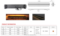 Superflache LED-Warnleuchte 23/41/47/59 Zoll ECE R65 SAE J845 Notfall-Lichtbalken Bernsteinfarbenes Stroboskop-Licht für LKW und Fahrzeuge