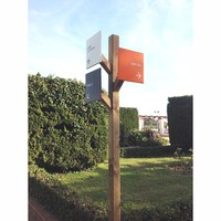 Panneau pylône lumineux personnalisé, signalisation directionnelle, panneau publicitaire pylône, panneau de signalisation routière, panneau publicitaire sur pied pour les entreprises