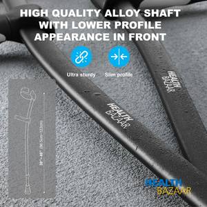 Bastões de Apoio Ajustáveis para Antebraço HEALTHBAZAAR em Liga de Alumínio, Bastões de Cotovelo para Caminhada para Pessoas com Deficiência - Product Image 4